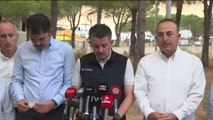 Son dakika haberi: Bakanlar, orman yangınlarıyla ilgili Antalya'da konuştu: (1)