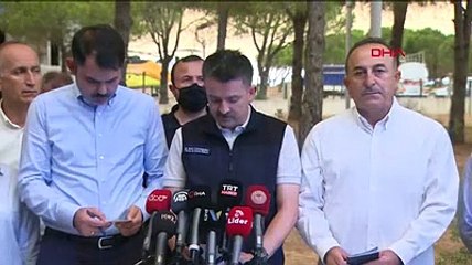 Bakanlar yangınlara ilişkin açıklama yaptı