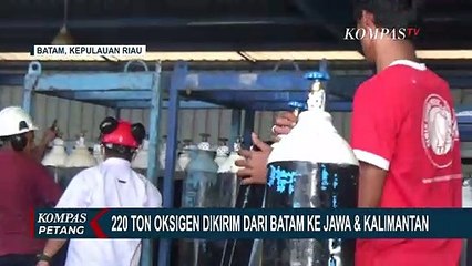 220 Ton Oksigen Dikirim dari Batam ke Jawa dan Kalimantan