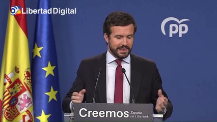 Casado, a Sánchez: "Sánchez es medalla de oro en destrucción de la economía"