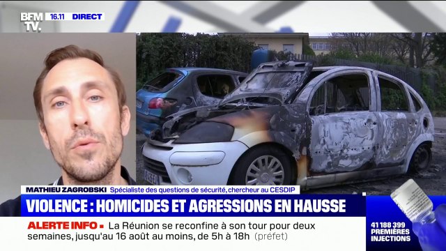 Pour Mathieu Zagrodzki, spécialiste des questions de sécurité publique, les violences sont en hausse à cause d'une tension dans la société française