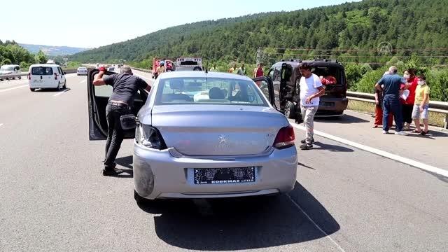 Son dakika haber! Anadolu Otoyolu'nda zincirleme trafik kazası: 3 yaralı