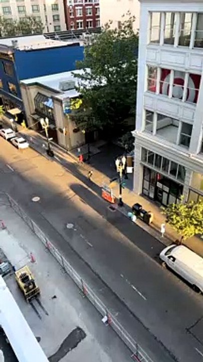 Unicycling Villain Plays Fire-Spitting Bagpipes