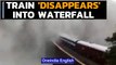 Goa: Train disappears into Dudhsagar waterfall | Watch spectacular view | Oneindia News