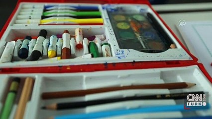 Camiye çocuklar için market kurdu