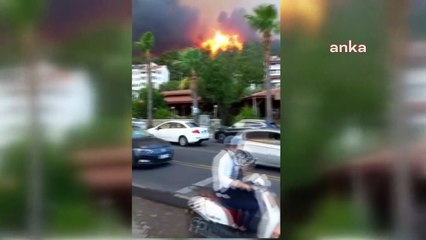 Marmaris İçmeler'de yangın büyümeye devam ediyor