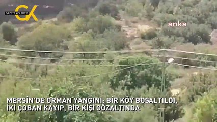 MERSİN'DE ORMAN YANGINI: BİR KÖY BOŞALTILDI, İKİ ÇOBAN KAYIP, BİR KİŞİ GÖZALTINDA