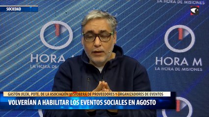 Volverían a habilitar los eventos sociales en agosto
