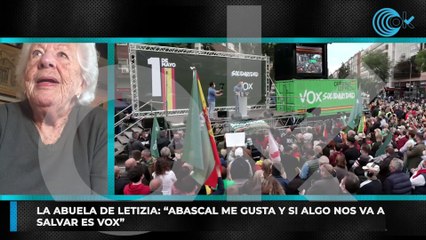 La abuela de Letizia: “Abascal me gusta y si algo nos va a salvar es Vox”