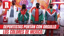 Deportistas orgullosos de portar los colores de México