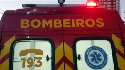 Motociclista fica ferido ao sofrer queda na Rua Manoel Ribas