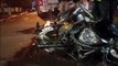 Roda dianteira de moto é arrancada em forte colisão contra Honda Civic no Bairro São Cristóvão