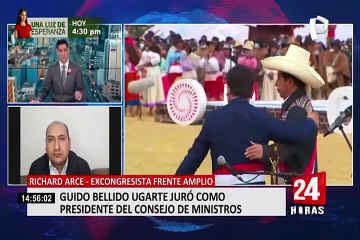 Arce señaló que es importante que Bellido "deslinde abiertamente" de Sendero Luminoso