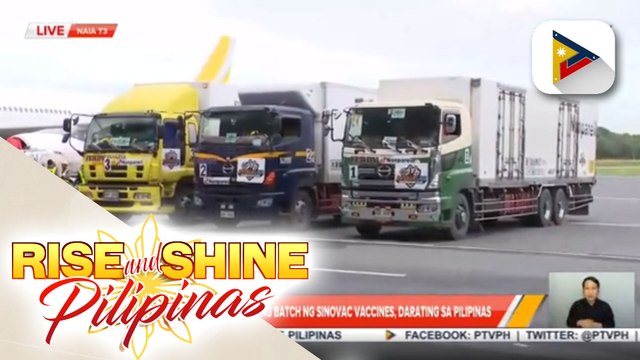 1-M doses ng panibagong batch ng Sinovac mula China, nakatakdang dumating sa Pilipinas