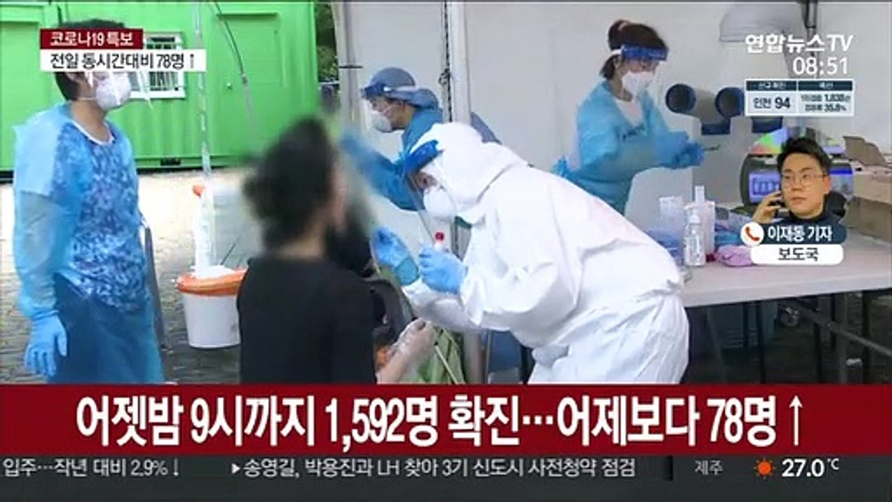 신규 확진 1,700명대 예상…전국 확산세 계속