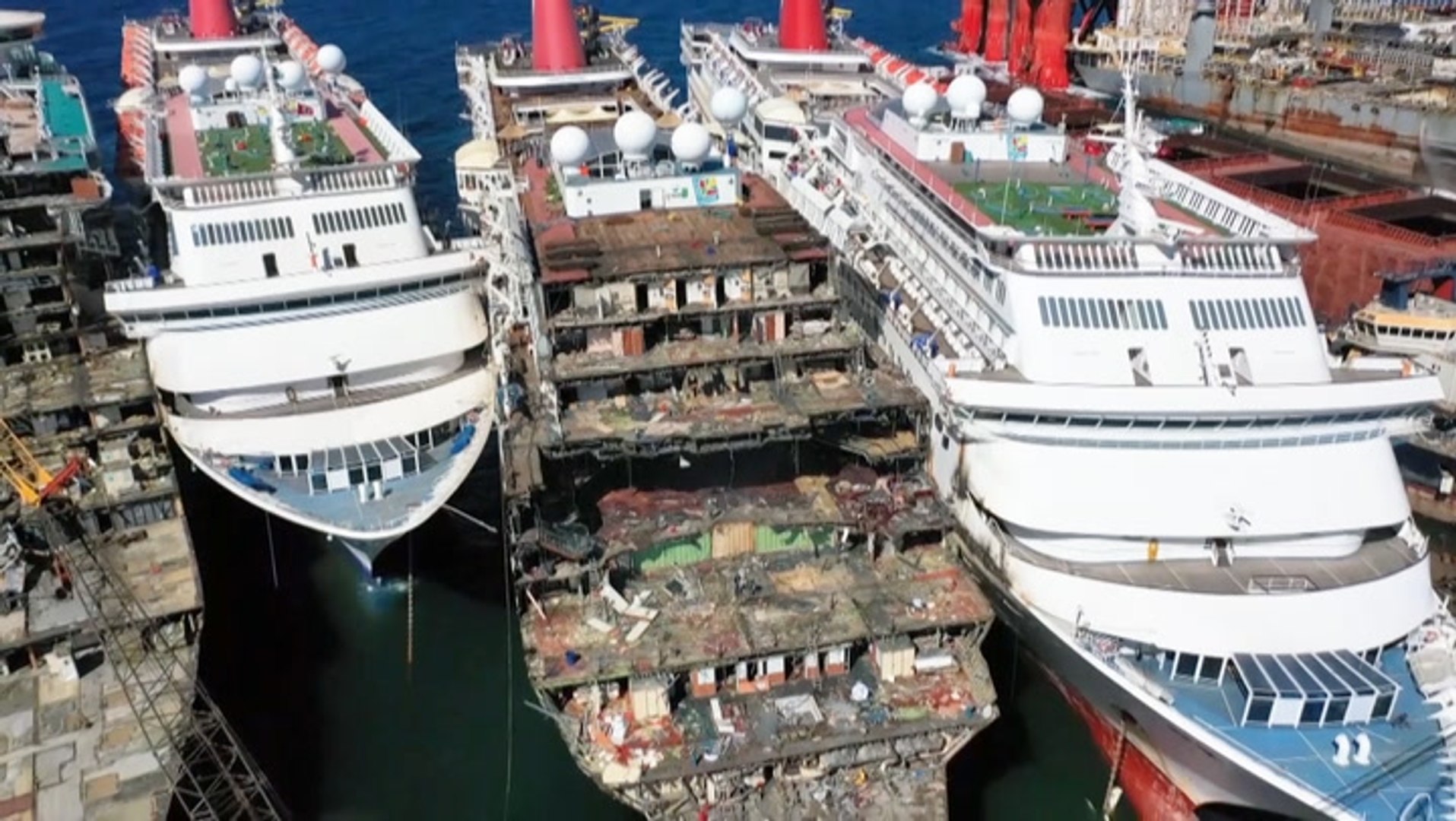 How 300 Million Carnival Cruise Ships Are Demolished In Turkey Video Dailymotion