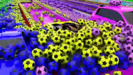 Car Parking Game 3D _ Cars Lift Parking and Color Soccer Balls Slider Animated Gameplay Videos