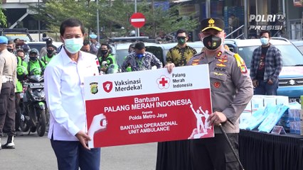 Penyerahan Bantuan Logistik Dari Donatur ke Polda Metro Jaya