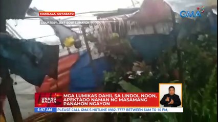 Mga lumikas dahil sa lindol noon, apektado naman ng masamang panahon ngayon | UB