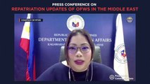 Updates on OFW repatriation from the Middle East