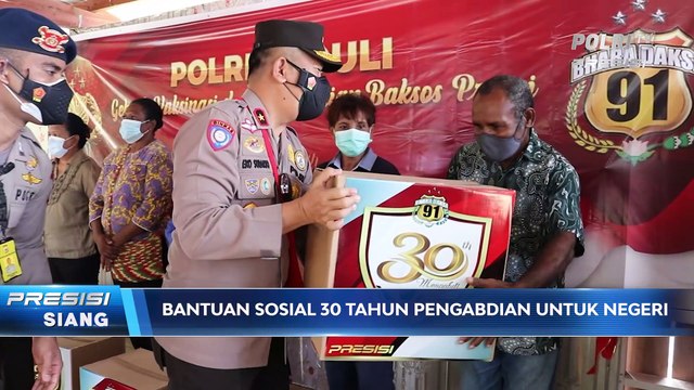Wakapolda Papua Memberikan Bansos Sebagai Pengabdian 30 Tahun Akpol Angkatan 1991
