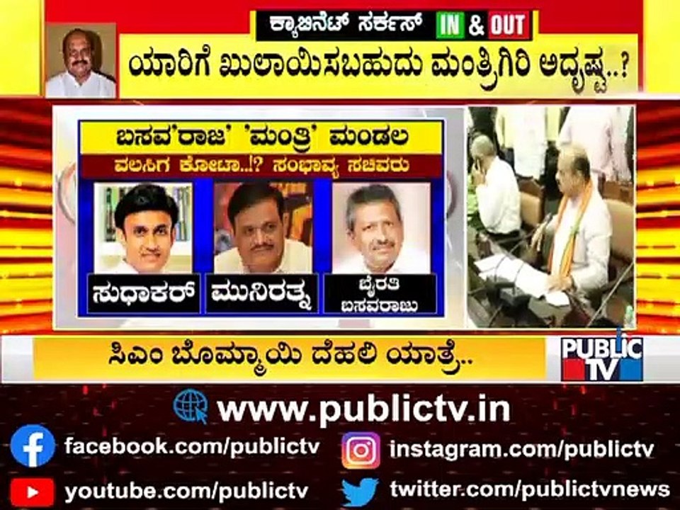 ಬಸವರಾಜ ಬೊಮ್ಮಾಯಿ ಸರ್ಕಾರದಲ್ಲಿ ಯಾರಿಗೆ ಖುಲಾಯಿಸಬಹುದು ಮಂತ್ರಿಗಿರಿ ಅದೃಷ್ಟ..? | Basavaraj Bommai Cabinet
