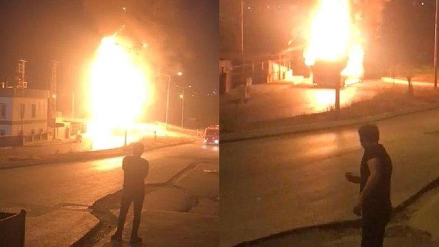 Başakşehir’de İETT otobüsü alev alev yandı