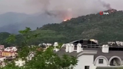 Marmaris’teki orman yangını devam ediyor