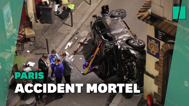 À Paris, une voiture percute une terrasse de bar: un mort et six blessés
