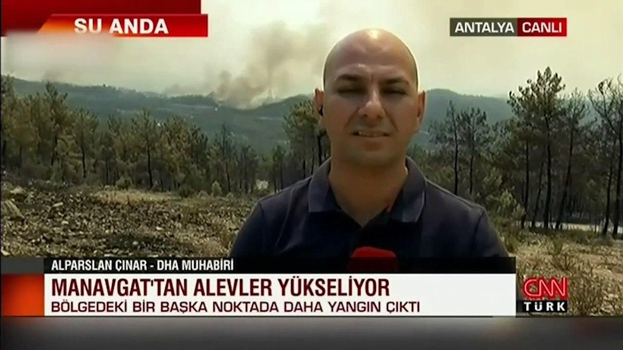 Manavgat'ta bir orman yangını daha... Alevler y...