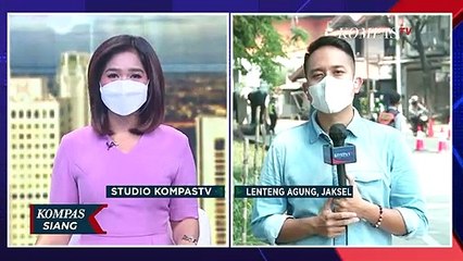 Pantauan Penyekatan PPKM Level 4 di Kawasan Lenteng Agung, Jakarta Selatan