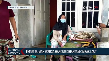 Ombak Laut Setinggi Dua Meter Hantam Dan Hancurkan Empat Rumah Warga