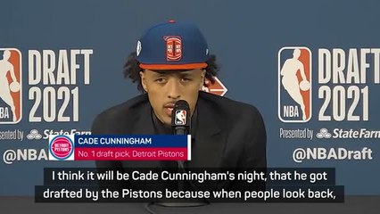 Download Video: No. 1 draft pick Cunningham looking to restore 'greatness' to Detroit