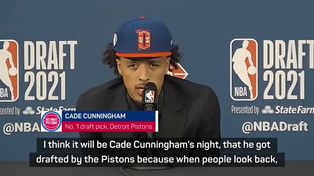 No. 1 draft pick Cunningham looking to restore 'greatness' to Detroit