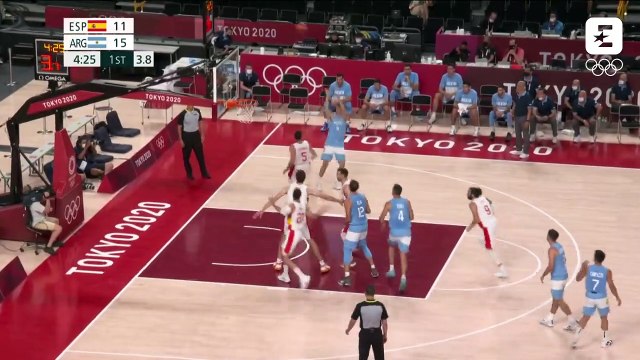 CAMÉRA DE JOUEUR - Ricky Rubio BASKET Highlights Jeux Olympiques - Tokyo 2020