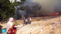 وفاة متطوع أثناء مشاركته في إخماد حرائق ضخمة شمال لبنان