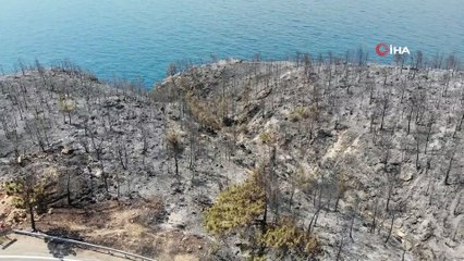 Yanan bölgeler görüntülendi