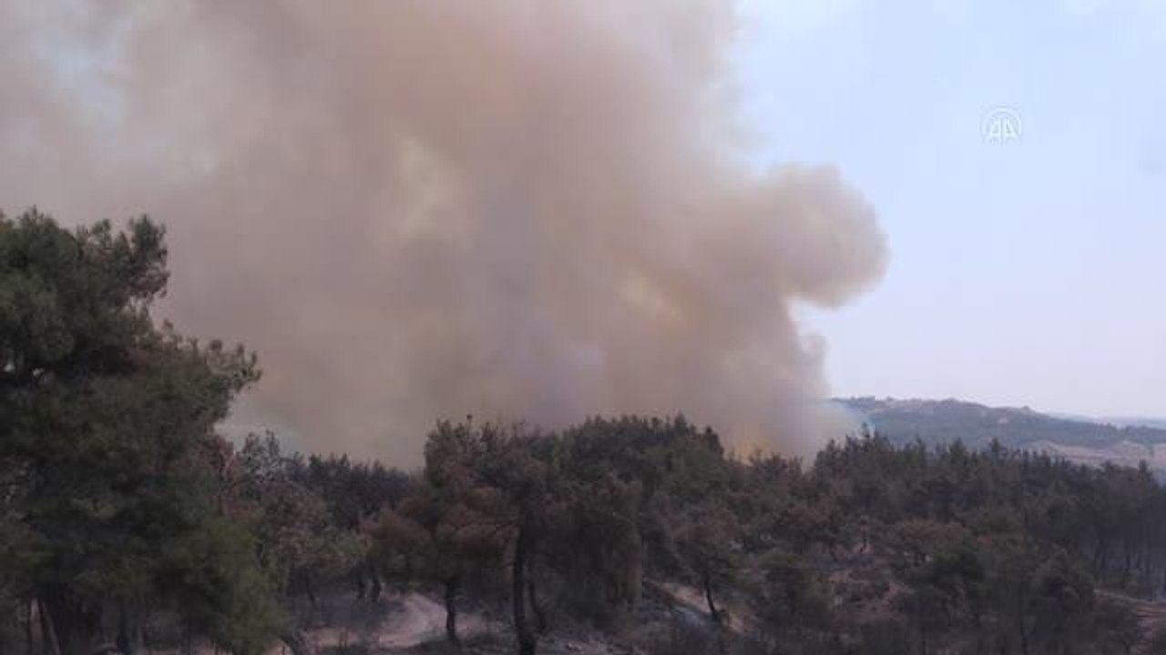 Aladağ'daki orman yangınına müdahale ediliyor (2)