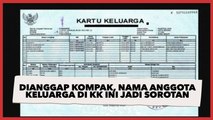 Dianggap Kompak, Nama Semua Anggota Keluarga di KK ini Jadi Sorotan