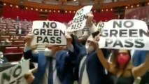 Bagarre en plein Parlement italien autour de l'application du pass sanitaire
