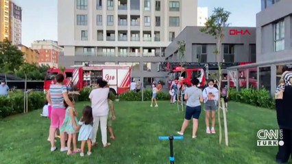 21 katlı rezidansta yangın paniği