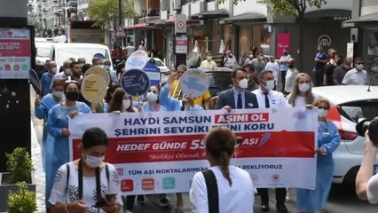 "Hedef 1 Günde 55 bin 555 Aşı" kampanyası başlatıldı