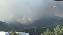 Marmaris'teki orman yangını devam ediyor