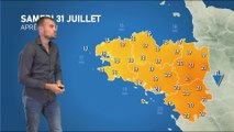 Bulletin météo pour le samedi 31 juillet 2021