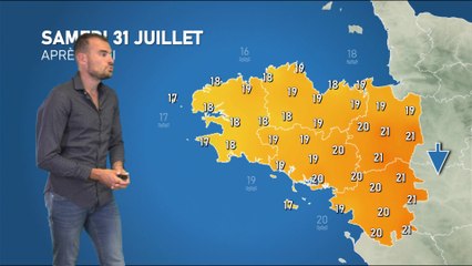 Bulletin météo pour le samedi 31 juillet 2021