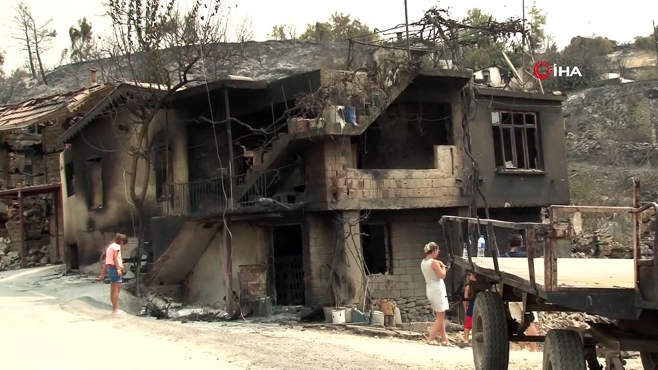 Günler sonra geldikleri evlerinin küle döndüğünü görünce gözyaşlarına boğuldular