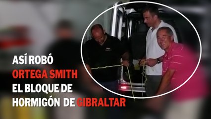 Descargar video: Así robó Ortega Smith y simpatizantes de Vox el bloque de hormigón de Gibraltar