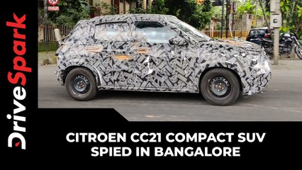 Citroen CC21 Spied In Bangalore | Compact SUV Spotted Testing
