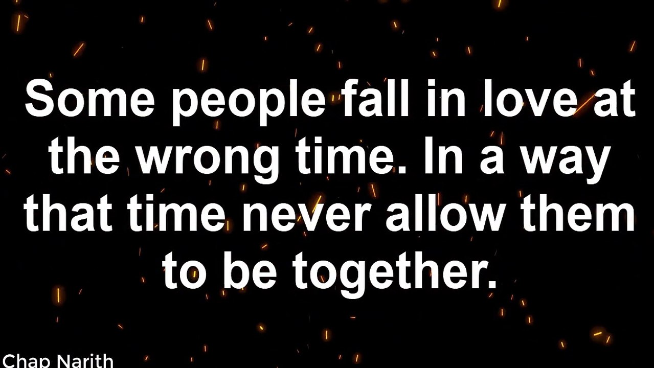 Some people fall in love at the wrong time
