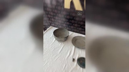 KAHRAMANMARAŞ - Tarihi eser niteliği taşıdığı değerlendirilen heykel ve 8 obje ele geçirildi